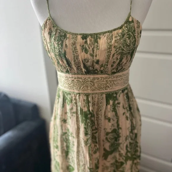 Jones New York Silk Green Pattern Dress - Picture 3 of 8